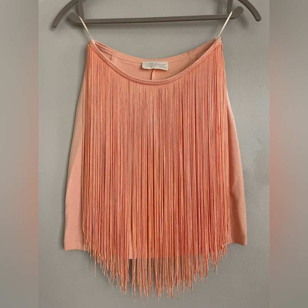 Sherbet Zara fringe miniskirt
